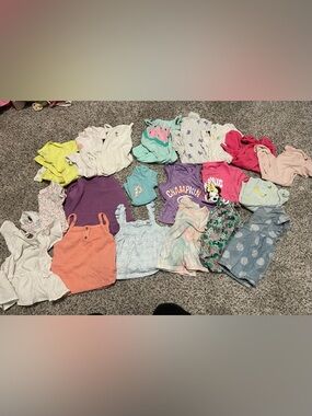 Girls Mixed Lot of Summer Tops and Dresses - Pastel & Bright Colors